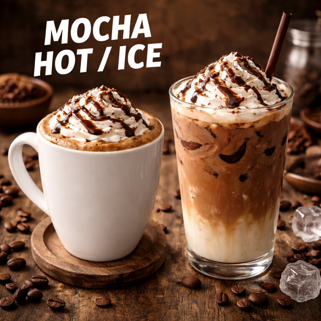 Mocha chocolate coffee